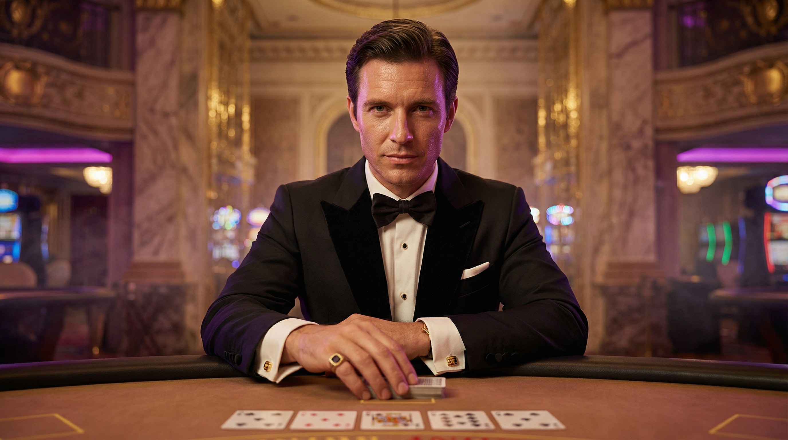 Casino, dealer portrait